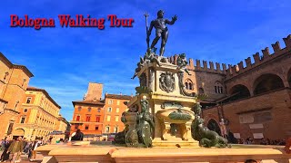 Walking tour of Bologna city | Immersive Sound | Two Towers | due torre