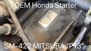 Honda Prelude Starter Replacement.