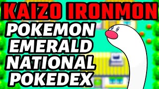 🔥JUST BEING THE VERY BEST I CAN BE  HARDEST POKEMON CHALLENGE EMERALD KAIZO IRONMON NATIONAL DEX🔥