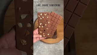 Dry Fruits chocolate bars in 10 mins | dairy milk style fruit &nut bars ||#Shorts #trending