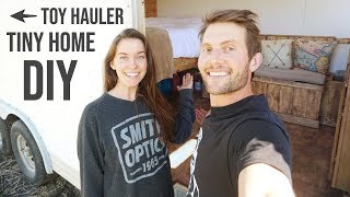 CARGO TRAILER TO TINY HOME IN 2 WEEKS  *TIMELAPSE*  For $7000.00!