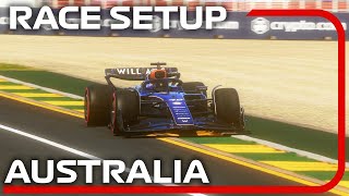 F1 24 AUSTRALIA Qualify Lap + Race Setup (1:14.848)