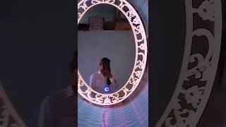 LED MIRROR 🪞 AND TUKDI DESIGN #love #bollywood #hindi#video #glass #shorts  #trending #video