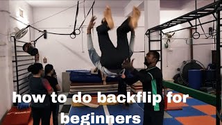 how to do backflip for beginners