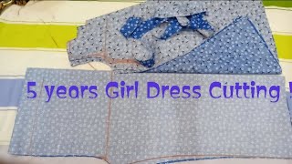 5 years girl dress cutting✂#trending 👍