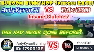 KUBOOM BUNNYHOP SPEEDRUN RACE WITH INSANE CLUTCHES!!! | ArdyKyronYT VS YaboiEXB - Speedrunner Battle