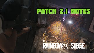 Patch 2.1 Notes | Rainbow Six Siege