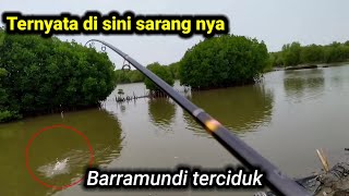 Pertama Mancing Ke Spot Ini Langsung Di Kasih Barramundi !!! Mantap