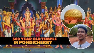 500 year old Vinayak Temple🛕 in Pondicherry  | visiting Aurovile (తెలుగు)