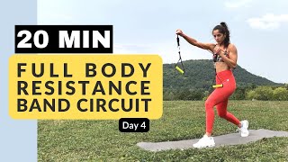 20-MIN RESISTANCE BAND HIIT WORKOUT | strengthen, lift and tone, great music | Andrea Michelle