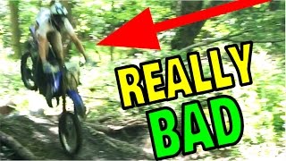 MOST SKETCHY DIRT BIKE JUMP EVER!!