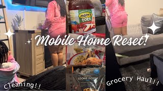 NEW MOBILE HOME CLEAN WITH ME| GROCERY HAUL| mobile home living