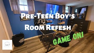 Back to School/Pre-Teen Boy's Room Refresh-Game On!