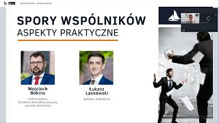 WEBINAR: Spory wspólników - Kancelaria BBS | Wojciech Bokina, Łukasz Laskowski