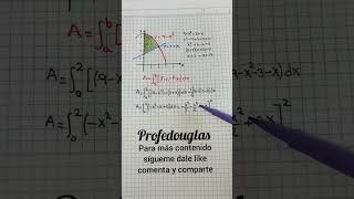 calculo Integral area #matematika #maths #algebra #calculus #ingenieria #viral #profedouglas #jesus