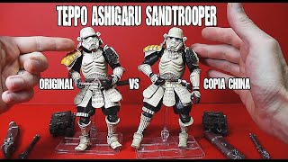 Teppo Ashigaru Sandtrooper :  Original vs Copia China . Español