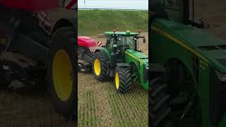 Тюкование соломы #колхоз #johndeere #комбайн #agriculture #механизатор #трактор #сельскоехозяйство