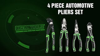 OEMTOOLS 22645 4 Piece Automotive Pliers Set