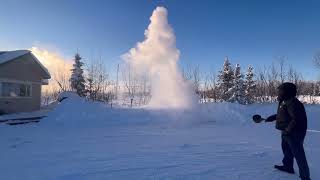 Boiling water on -38F