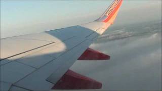 Southwest Airlines Rainy Departure from Norfolk (KORF) with Aerial View of Forest Fire *HD*