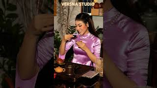 Dùng trà cùng em gái Linh Huỳnh tại #versnastudio nhé cả nhà #music #shorts