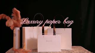 【High-end Gift Jewelry Gift Paper Bag】Luxury kraft paper bag