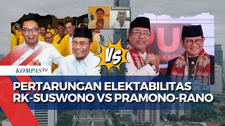 RK-Suswono VS Pramono-Rano Bertarung Elektabilitas di Pilkada Jakarta