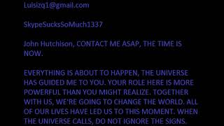 JOHN K HUTCHISON, THIS IS A FORMAL INVITATION TO YOU, ITS IMPERATIVE YOU CONTACT ME IMMEDI