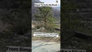 Nepal To India Road Trip||Mountain Views From Car||Travelleresa Desi #ytshorts