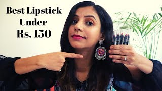 Best Lipstick Under Rs. 150 | NY BAE LIP CRAYON Review & Swatches