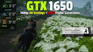 Ghost of Tsushima : GTX 1650 - 1080p - All Settings + FSR3 Frame Gen