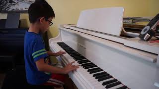 Parker Wolf (age 6) - Faber Piano Adventures 3B, Cat Patrol