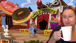 Retro Game Play | Sam & Max Hit the Road | Munching Bwok Doughnuts 🍩