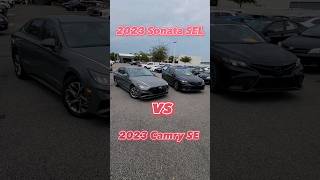 Versus: 2023 Sonata SEL vs. 2023 Camry SE