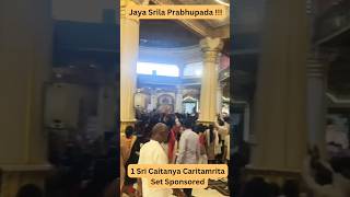 Shankar ji gets Sri Caitanya Caritamrita set #iskcon #krishna #bhakti #love #viral #shorts