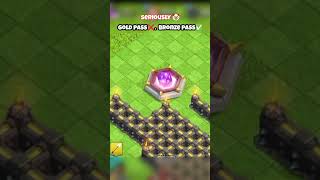 Gold pass ❌ bronze pass ✅ #coc #funny #shorts #clashofclans