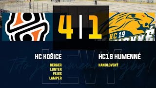 Pozápasová hodnotenia: HC Košice - HC 19 Humenné 4:1 (15.9.2023)