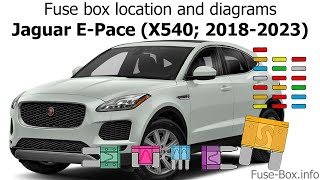 Fuse box location and diagrams: Jaguar E-Pace (X540; 2018-2023)