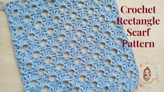 Crochet Simple Rectangle Shawl / Beginner Friendly Tutorials