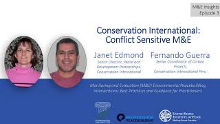 M&E Insights Episode 3: Conflict-Sensitive M&E  (with Janet Edmond and Fernando Guerra)