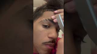 Eyebrow Slit Tutorial🥶 #eyebrowtutorial #eyebrowslit #barber #straightrazor #shave #shaveasmr