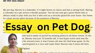 Essay on Pet Dog