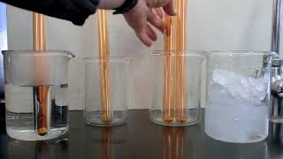 NO2 equilibrium tubes