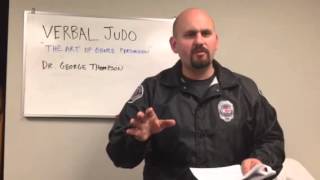 Tip of the week (Verbal Judo)