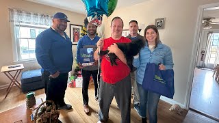 Surprising the Winner of the All Exteriors Holiday Housetop Roof Giveaway