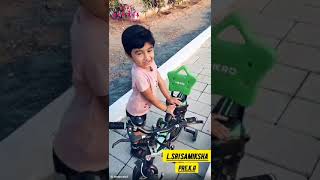 OUR PREKG KID LOVES RIDING BICYCLE