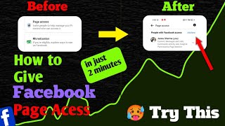 How to Give Facebook Page Admin Access | Facebook Page Role Settings | #facebook #facebookpage