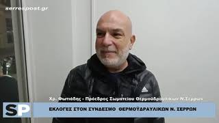 ΕΚΛΟΓΕΣ ΣΤΟΝ ΣΥΝΔΕΣΜΟ ΘΕΡΜΟΫΔΡΑΥΛΙΚΩΝ Ν. ΣΕΡΡΩΝ