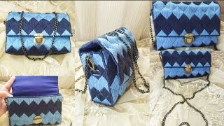 شنطة سهلة وسريعة بالكنفاه البلاستيك how to make easy bag and nic Stitch with plastic canvas