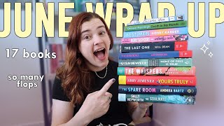 I read 17 books in June and there were a lot of flops ✨ [June Wrap Up]